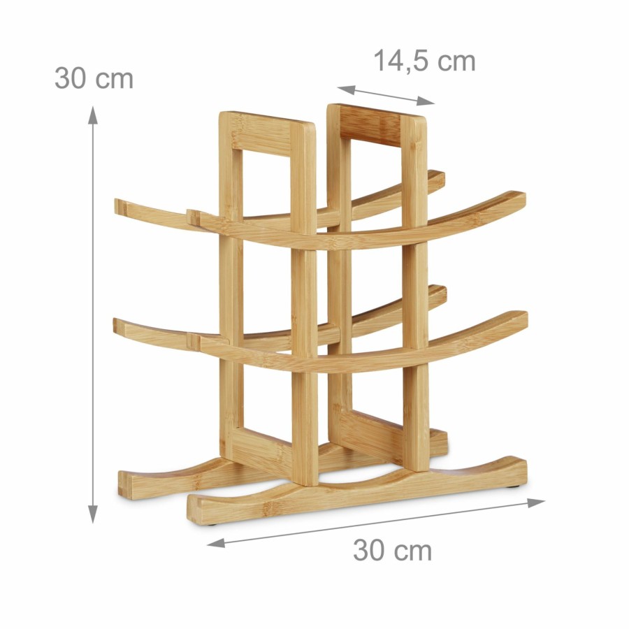 Relaxdays Weinregal Aus Bambus Fur 9 Flaschen Online
