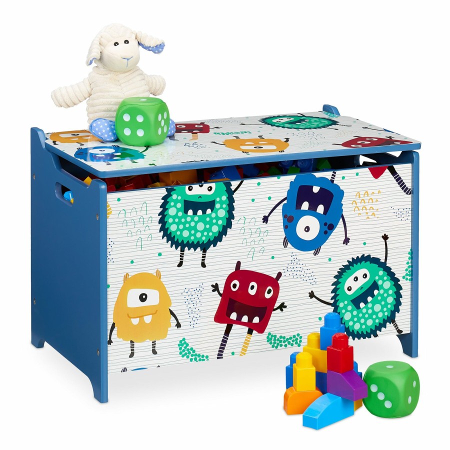 Relaxdays Spielzeugkiste Mit Monstern Wholesale