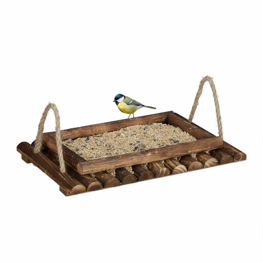 Relaxdays Vogelfuttertablett Aus Holz Online