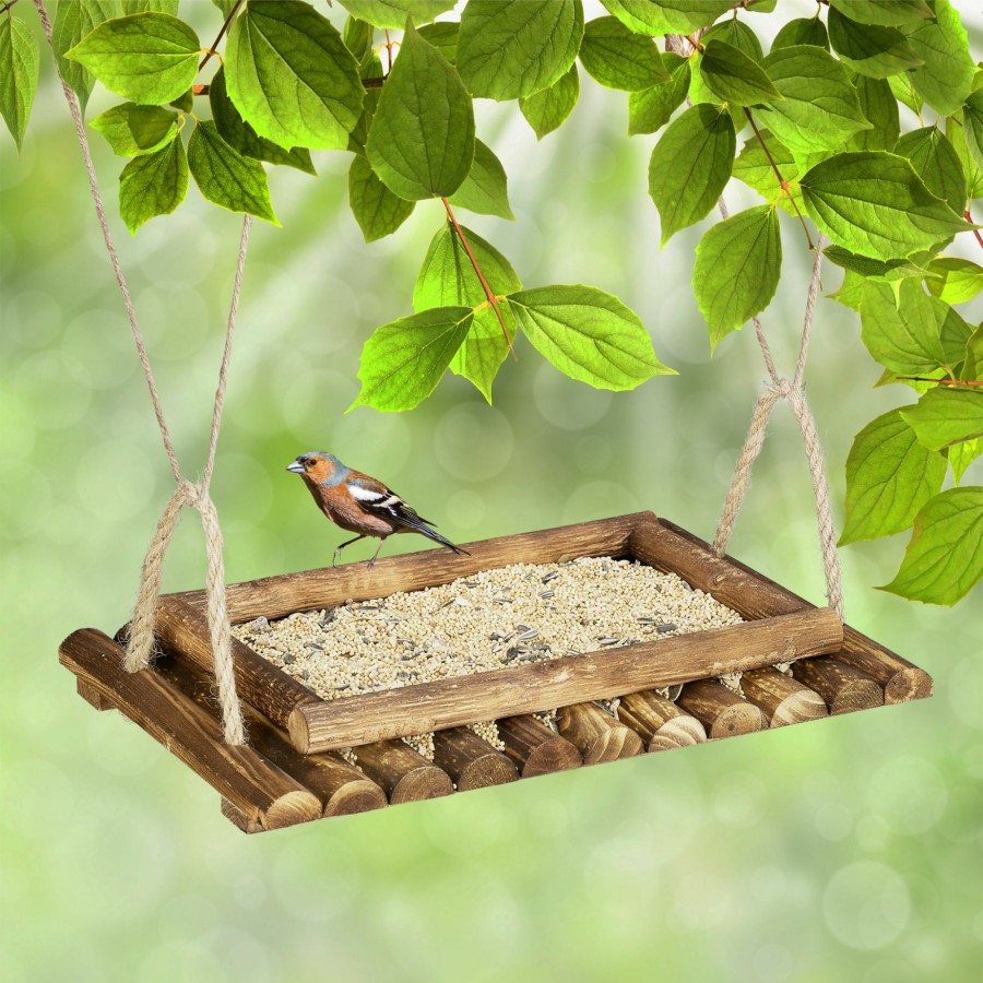 Relaxdays Vogelfuttertablett Aus Holz Online