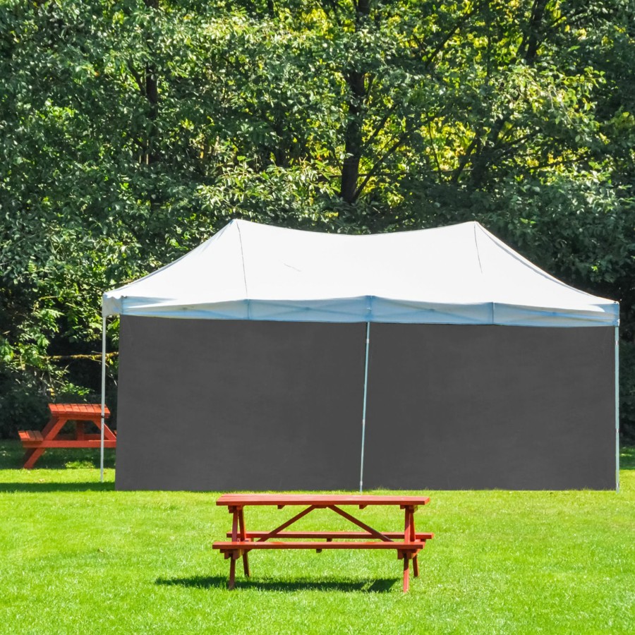 Relaxdays Set Mit 2 Grauen Pavillon-Seitenwanden New