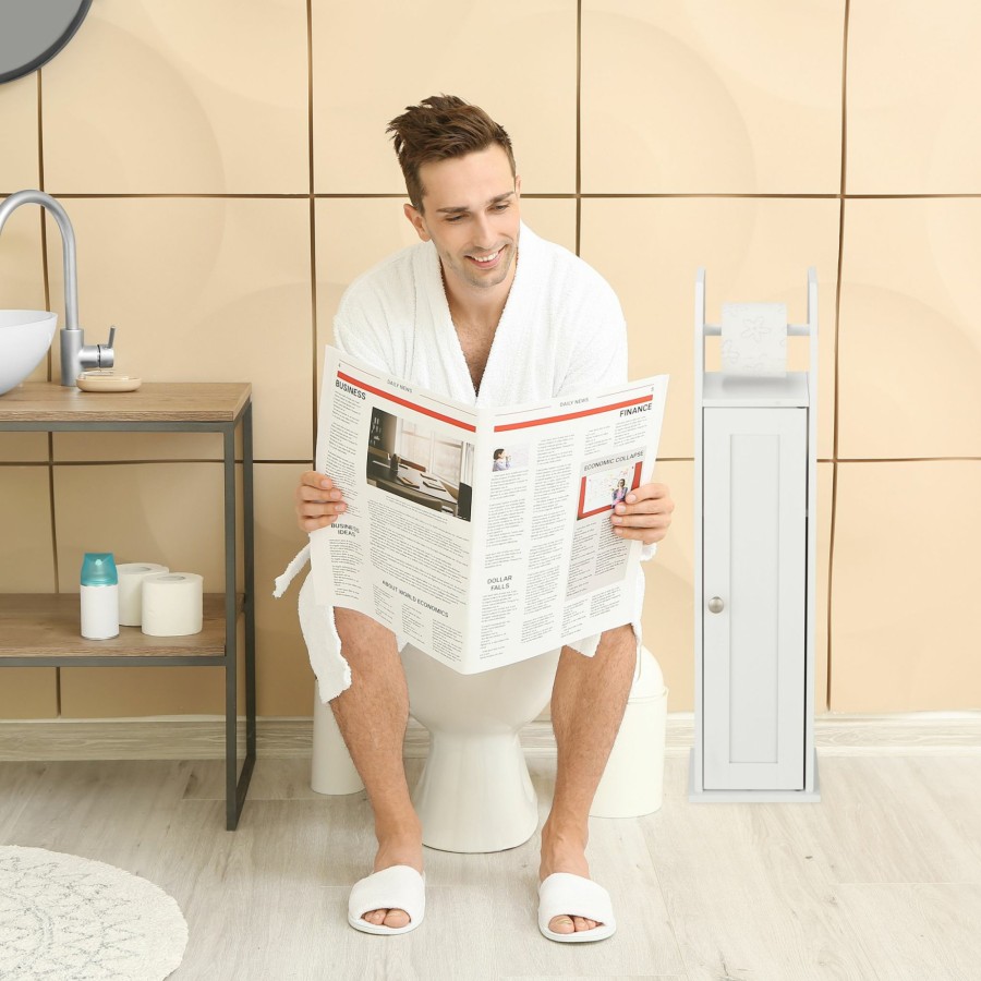 Relaxdays Freistehender Toilettenpapierhalter Online