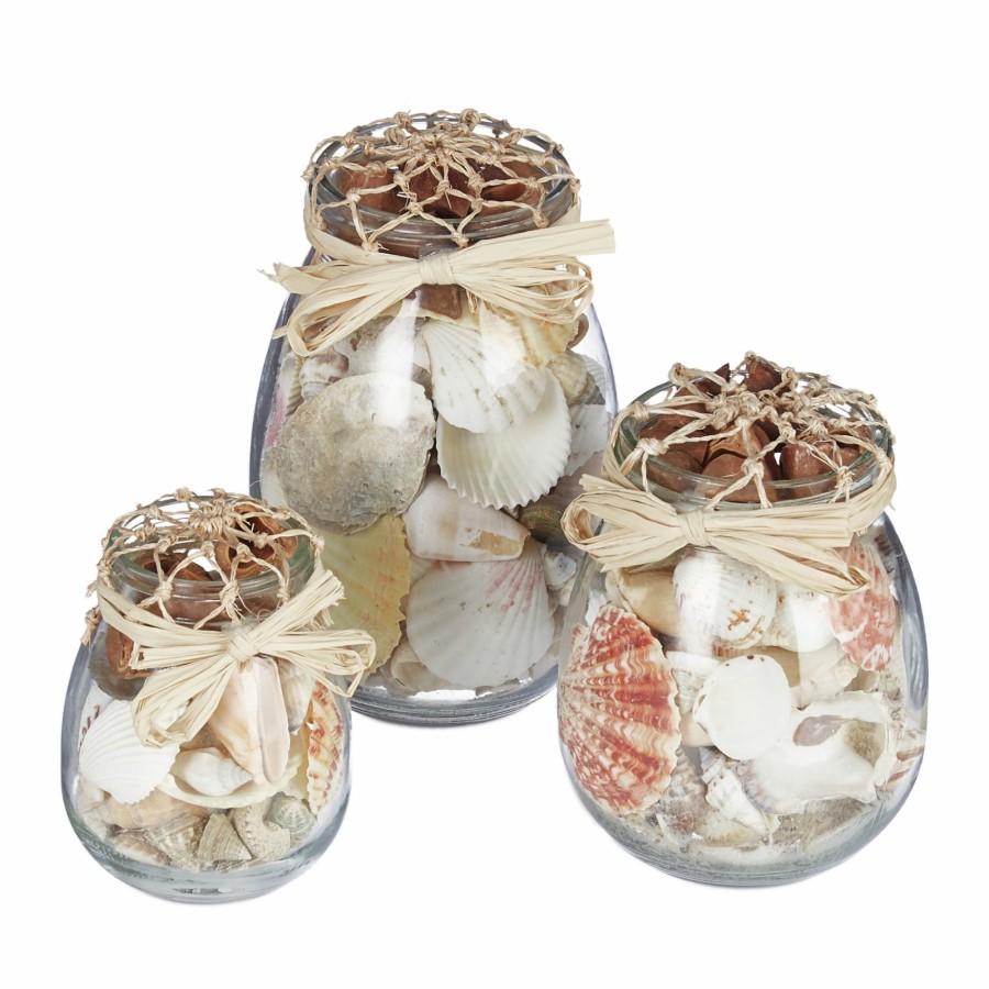 Relaxdays Muschelglas 3Er-Set Clearance