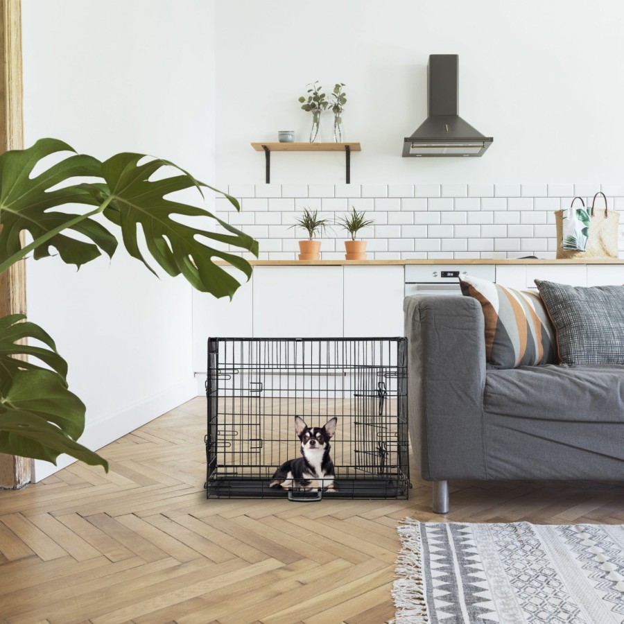 Relaxdays Faltbare Hundebox Mit Boden Online