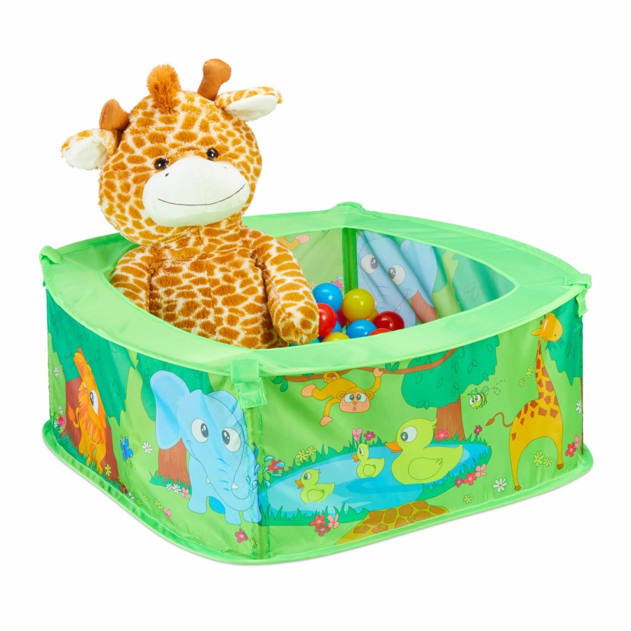 Relaxdays Baby Zoo Ballebad Mit 50 Ballen Hot