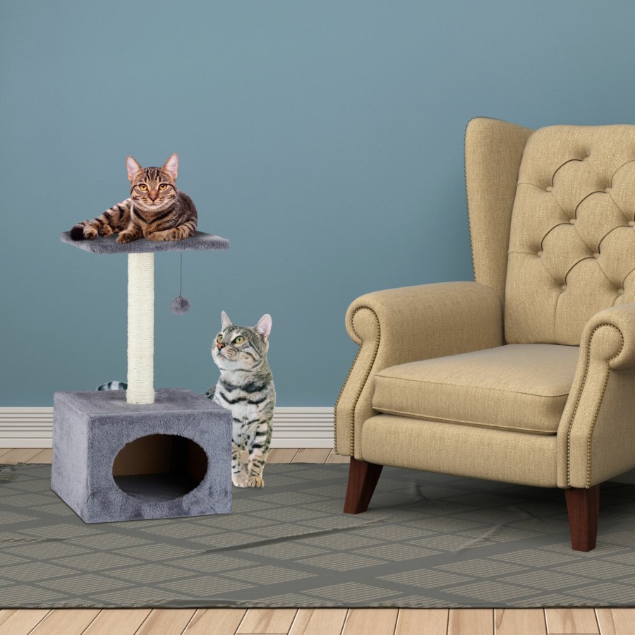 Relaxdays Aktivitatsturm Fur Katzen Grey / Cream Clearance