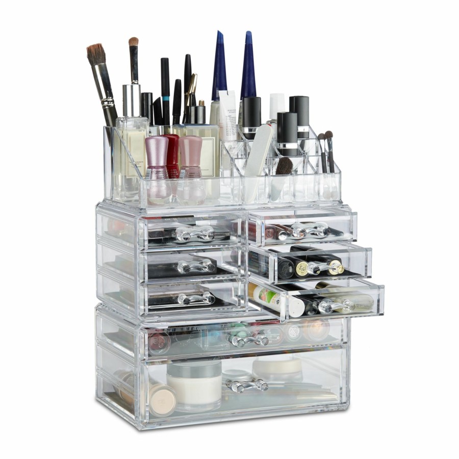 Relaxdays Make-Up-Organizer Mit 8 Schubladen Hot