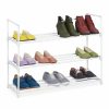 Relaxdays Weises Schuhregal Aus Metall Clearance