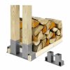 Relaxdays Holzstapelhilfe 2Er Set Clearance