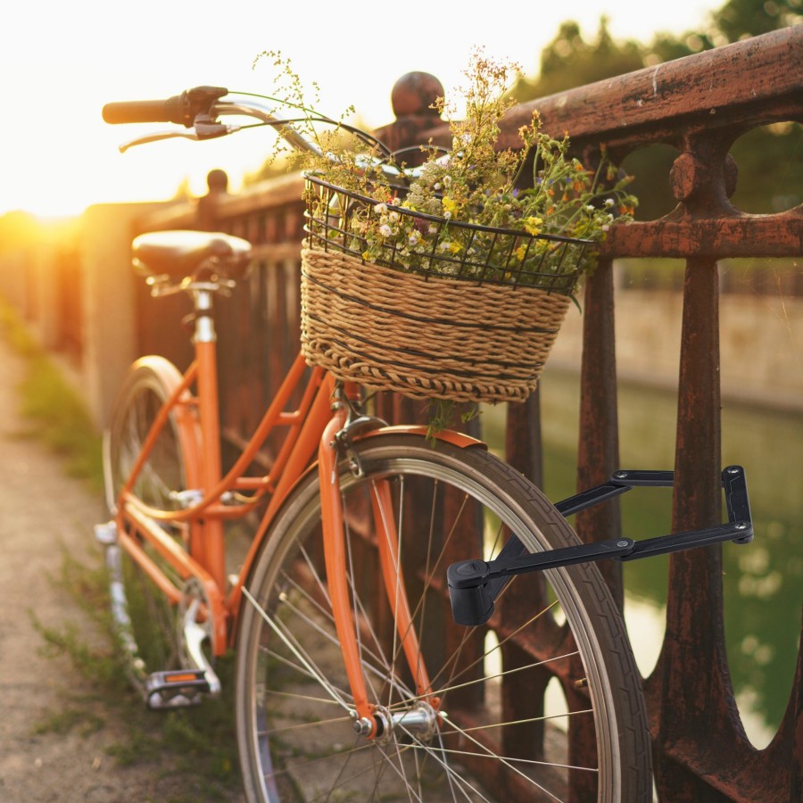 Relaxdays Fahrradfaltschloss Mit Halterung Hot