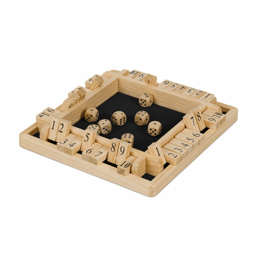 Relaxdays Shut The Box-Spiel Fur 4 Spieler, 8 Wurfel Wholesale