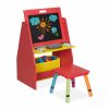 Relaxdays Rotes Kinderregal Mit Tafel Hot