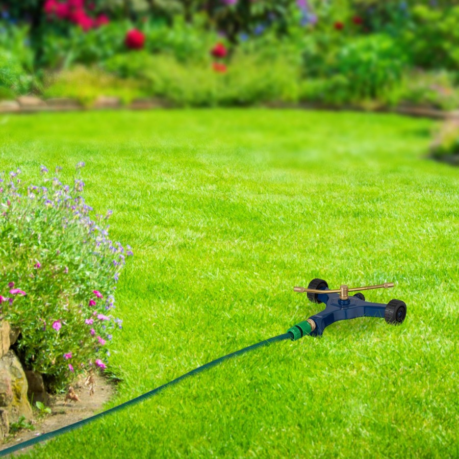 Relaxdays 2-Arm-Sprinkler Mit Radern Hot