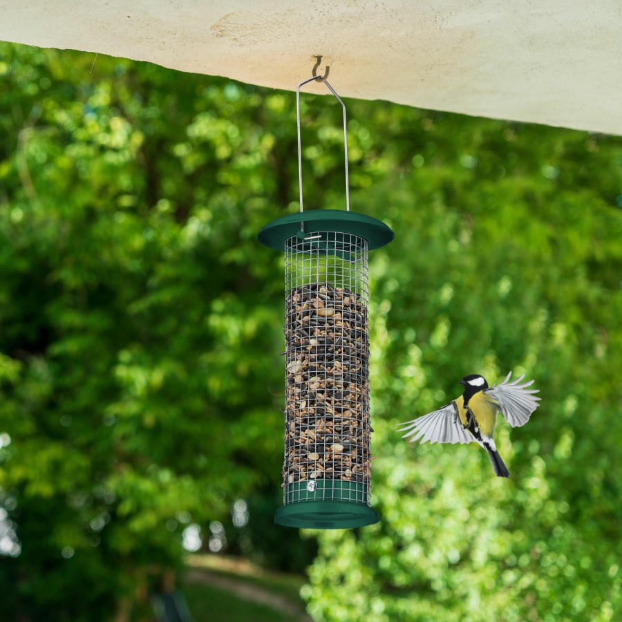 Relaxdays Set Mit 2 Grunen Vogelfutterspendern Zum Aufhangen Hot