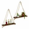 Relaxdays Holzregal Mit Seil, 2Er-Set Clearance