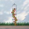 Relaxdays Runder Gartenobelisk 188 Cm Dunkelgrun New