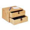 Relaxdays Schreibtisch-Organizer Mit 2 Schubladen Hot