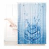 Relaxdays Wassertropfen-Duschvorhang 180X180 Cm Clearance