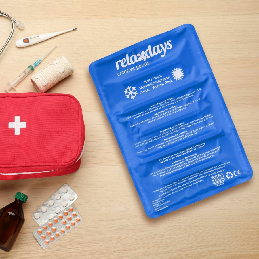 Relaxdays Grose Heis- Und Kaltgelpackung In Blau Online