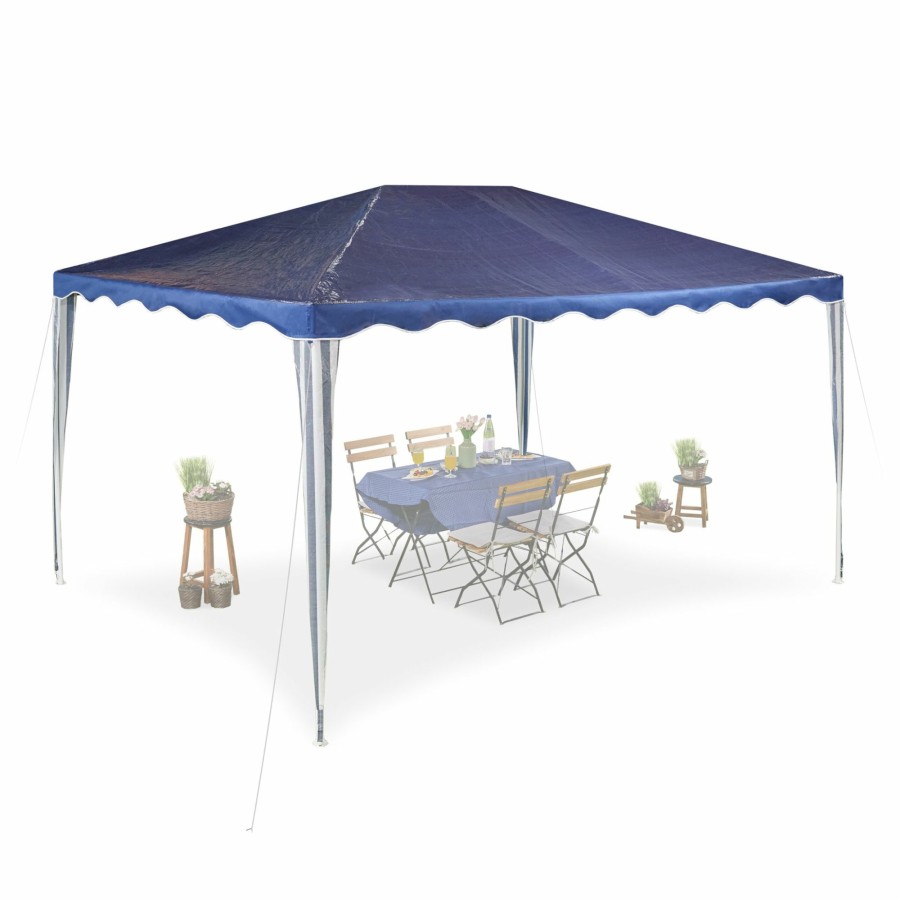 Relaxdays Blauer Pavillon 3X4M New