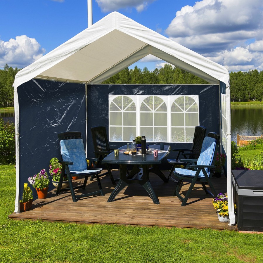 Relaxdays Set Mit 4 Blauen Pavillon-Seitenwanden Online