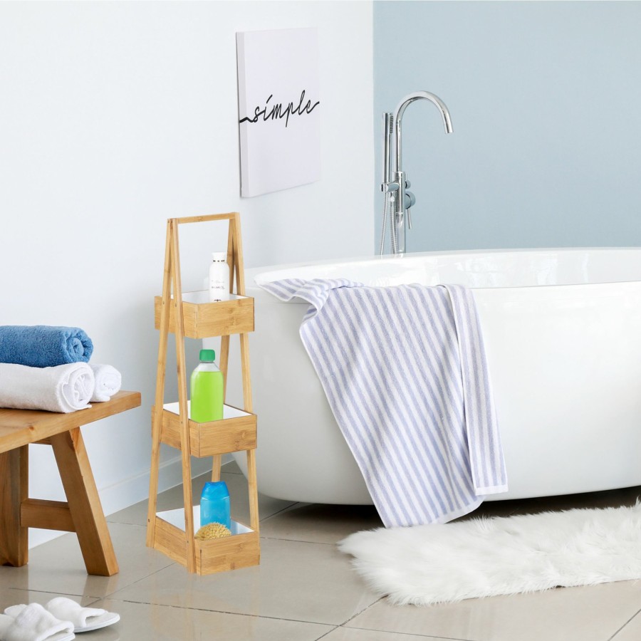 Relaxdays Badezimmer-Caddy Aus Bambus Clearance