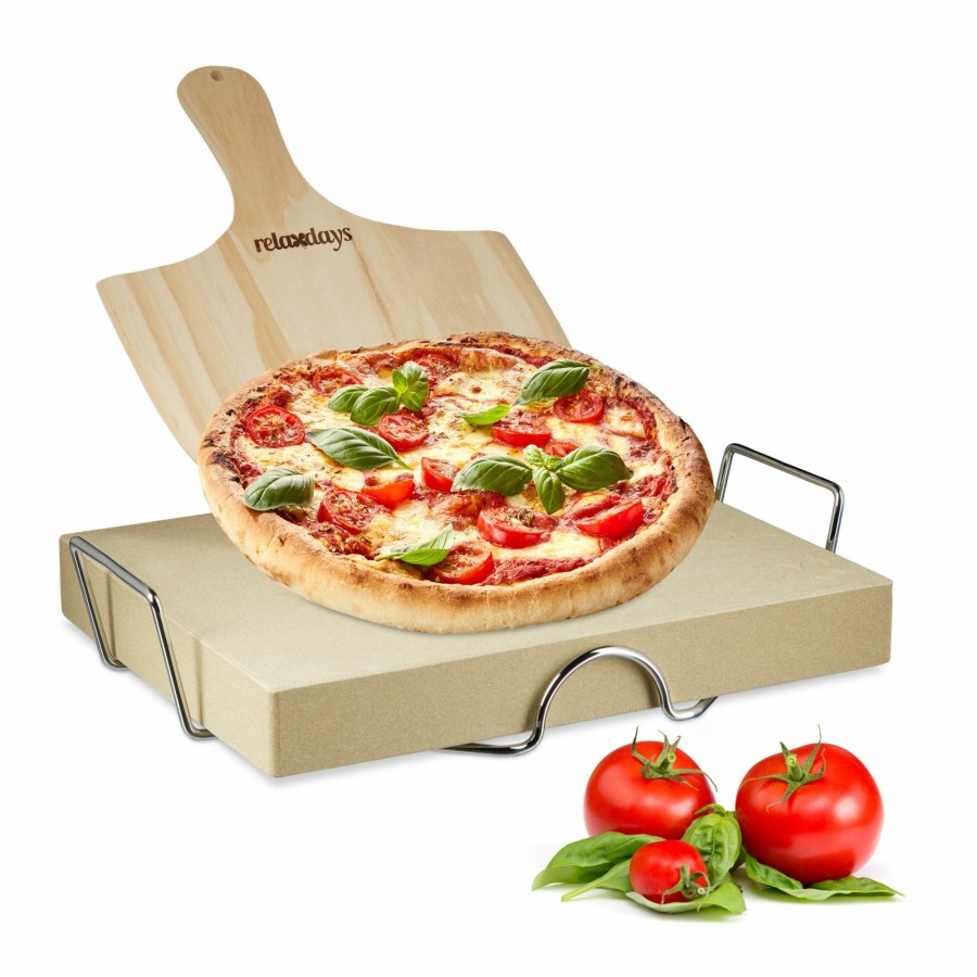 Relaxdays Pizzasteinset 5 Cm New