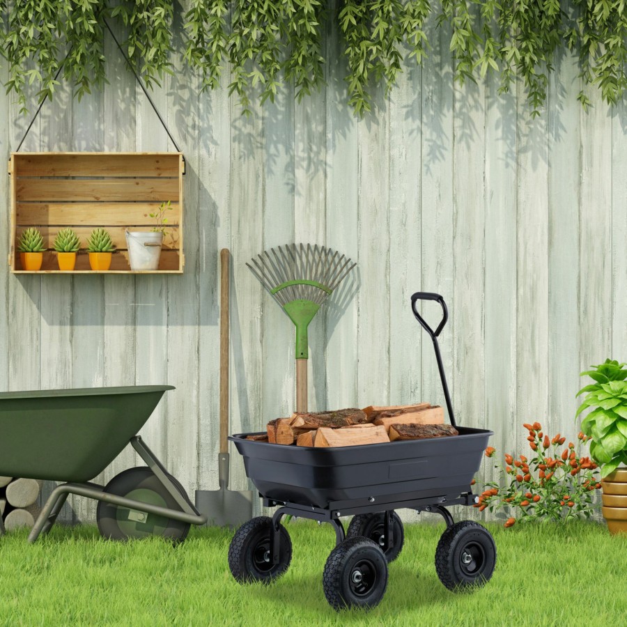 Relaxdays Gartenwagen Mit Kippfunktion New