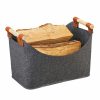 Relaxdays Filztasche Mit Holzgriffen New