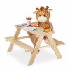 Relaxdays Kinder-Picknicktisch-Set Aus Kiefernholz New