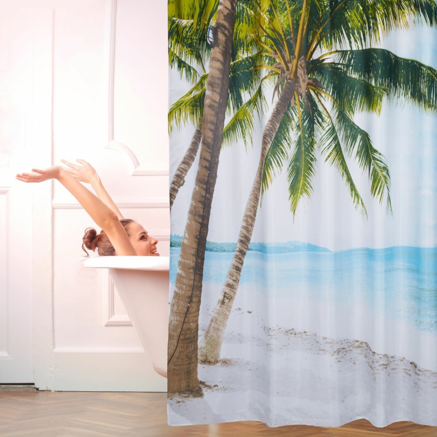 Relaxdays Strandduschvorhang 180 X 180 Cm Wholesale