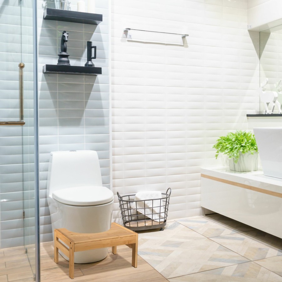 Relaxdays Toilettenhocker Aus Bambus Online