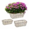 Relaxdays Rechteckiges Blumentopf-Set Mit 3 Stuck Best