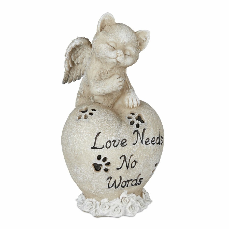 Relaxdays Engel-Katzenstatue-Ornament New