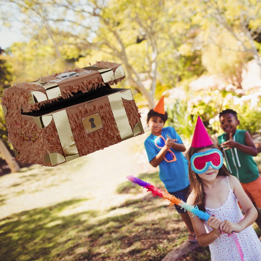 Relaxdays Schatzkiste-Pinata-Set Mit Munzen Best