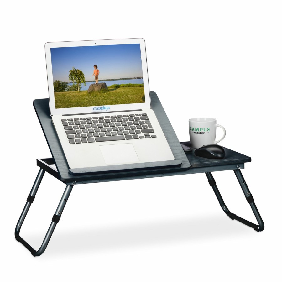 Relaxdays Schwarzer Klappbarer Laptoptisch Online