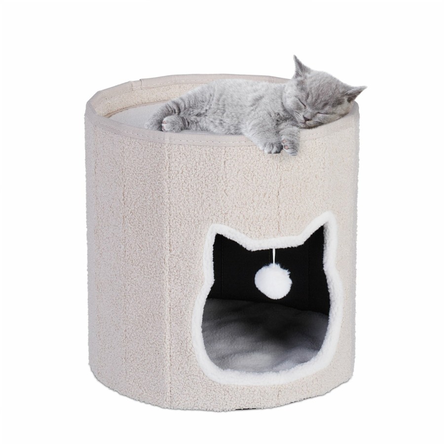 Relaxdays Faltbare Katzenhohle In Beige Online