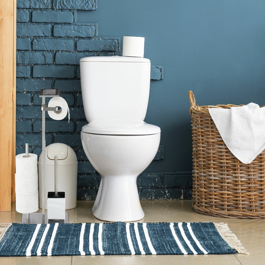 Relaxdays Toilettengarnitur Aus Edelstahl Mit Tablett Hot