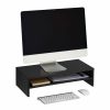 Relaxdays Schwarzer Monitorstander Mit Fach Wholesale