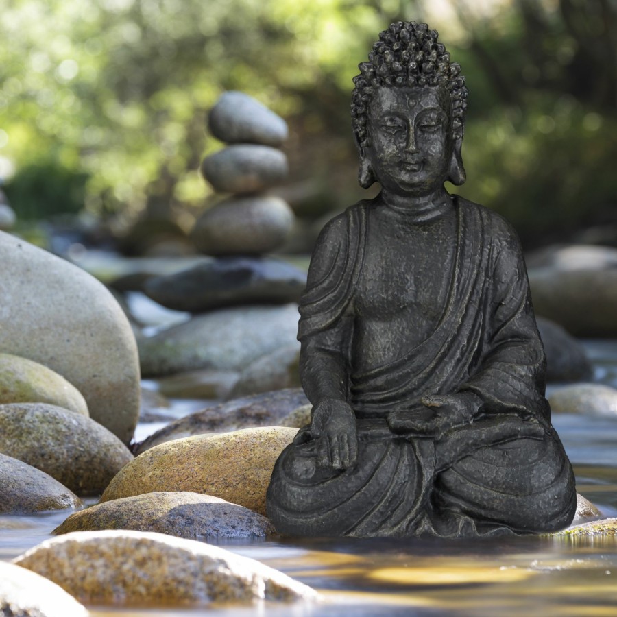 Relaxdays Budda Figur Sitzend 40 Cm Clearance