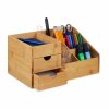 Relaxdays Schreibtisch-Organizer Mit 2 Schubladen Wholesale