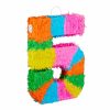 Relaxdays 3-Teiliges Pinata-Set, Nummer Funf Best