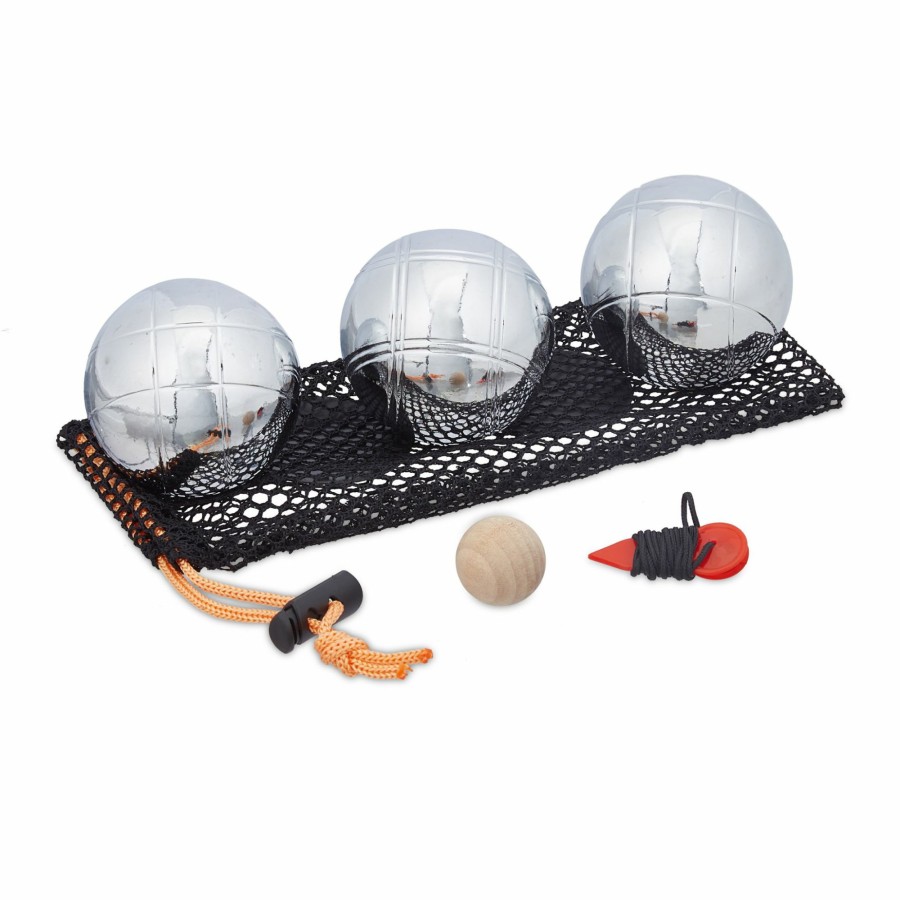 Relaxdays Set Mit 3 Boule-Kugeln Mit Netzbeutel Wholesale