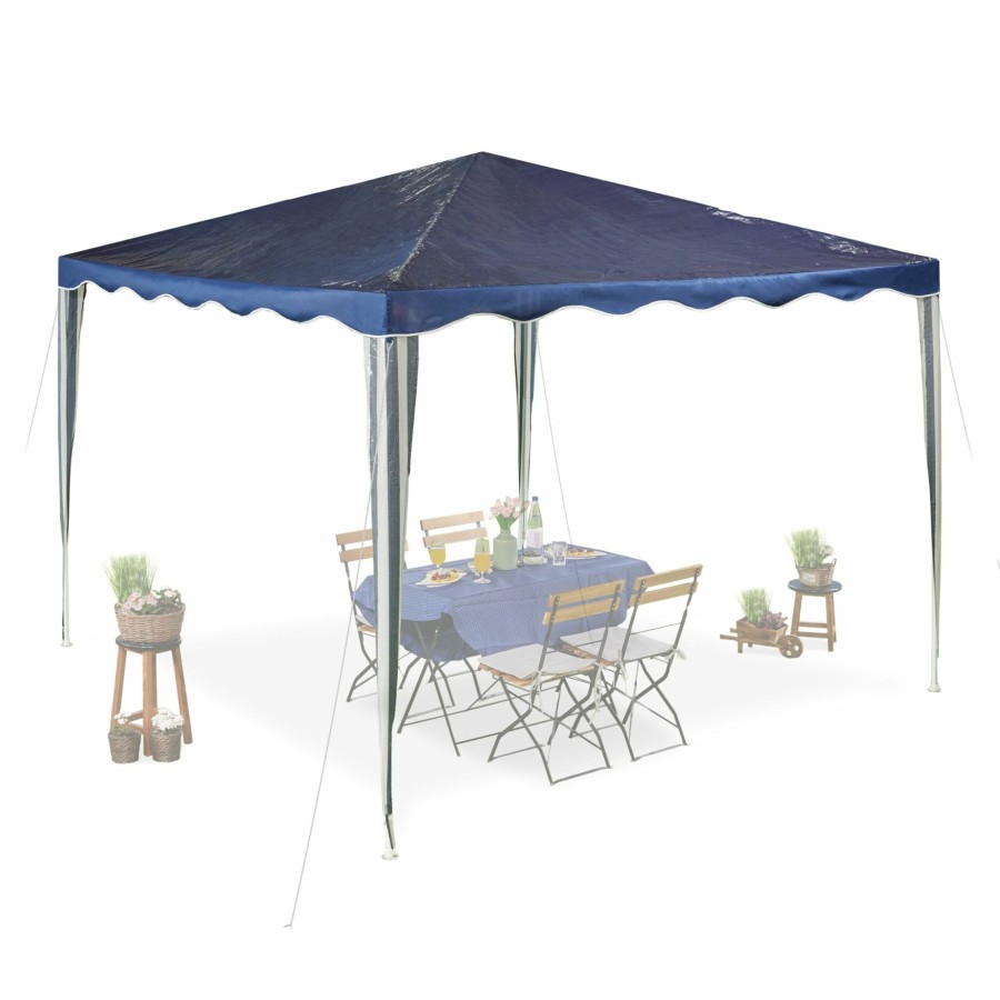 Relaxdays Blauer Pavillon 3X3M Best