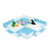 Relaxdays Puzzle-Spielmatte Mit Randern Light Blue / White Hot