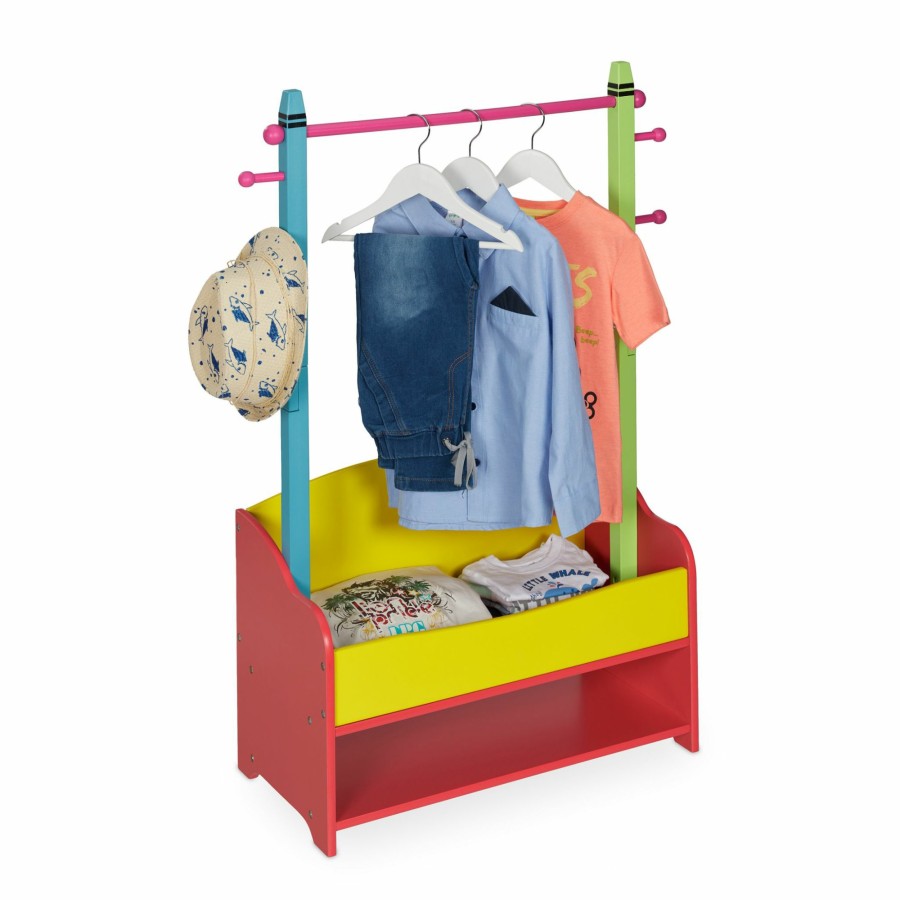 Relaxdays Helle Kindergarderobe Mit Regalen Wholesale