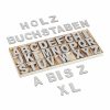 Relaxdays Graues Holzbuchstaben-Set 208-Tlg. Clearance