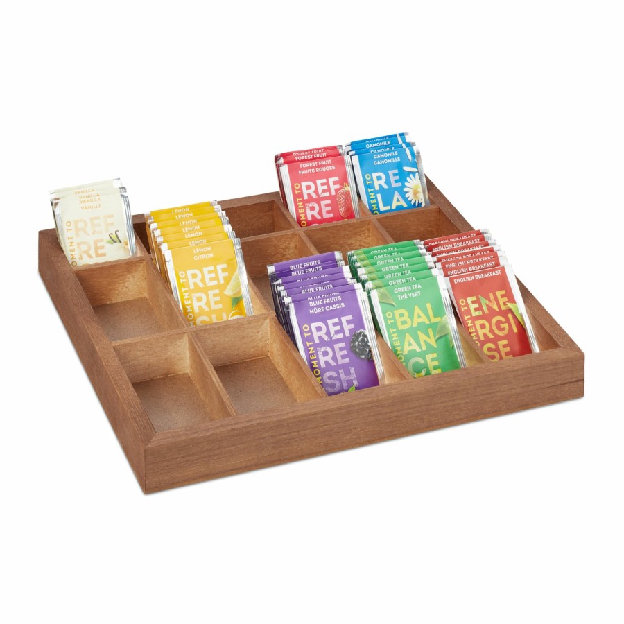 Relaxdays Holz-Organizer-Box Clearance