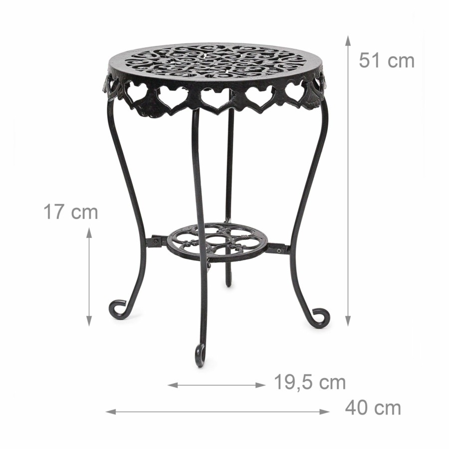 Relaxdays Runder Blumenstander Clearance